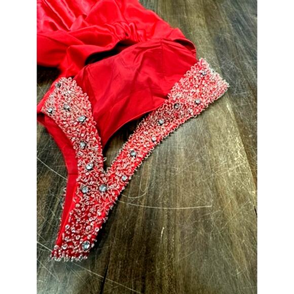 90's NIKI, Sexy ,Silk Rd Formal by NIKI LIVAS. Bejeweled One Shoulder.. PLZ READ - Picture 16 of 16